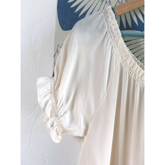 Joie Silk Dip Dyed Ombre Shift Dress With Tassel Tie - Picture 7 of 8